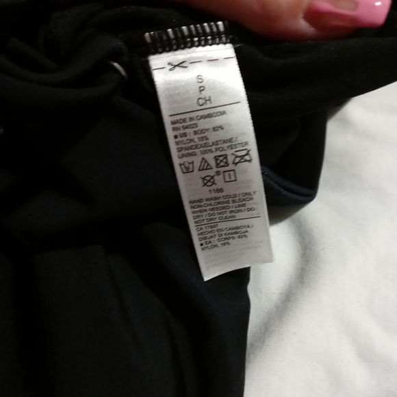 Old Navy Wrap Front Black One piece Swimsuit - Picture 3 of 4